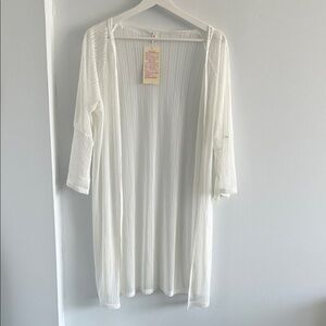 Sheer White Lounge Robe